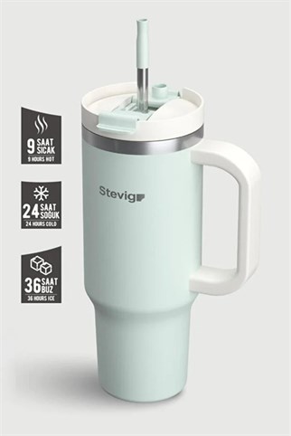 Stevig 2 Moods Tuck-In Tumbler Sızdırmaz Çelik Termos Sprout Green 900 ml