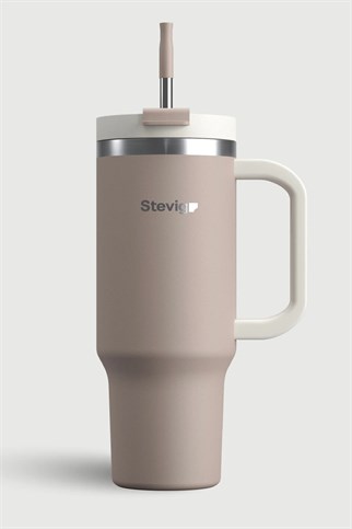 Stevig 2 Moods Tuck-In Tumbler Sızdırmaz Çelik Termos Pure Cashmere 900 ml