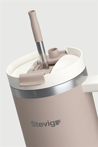 Stevig 2 Moods Tuck-In Tumbler Sızdırmaz Çelik Termos Pure Cashmere 900 ml