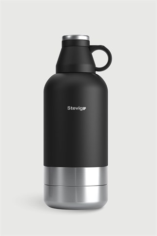 Stevig 4 Multi-Cup Çelik Termos Black 1.9 lt