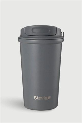 Stevig 4 Work Flip Open Coffee Mug Çelik Termos 400 ml