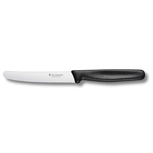 Victorinox SwissClassic Domates & Sosis Bıçak Siyah 11 Cm