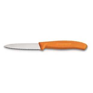Victorinox SwissClassic Tırtıklı Soyma Bıçak Turuncu 8 Cm