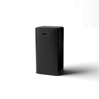 Vivarel Square Pedallı Çöp Kovası Mat Siyah 30 L