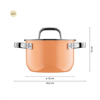 Wmf Fusiontec Tencere Seti 4 Parça Papaya Turuncu