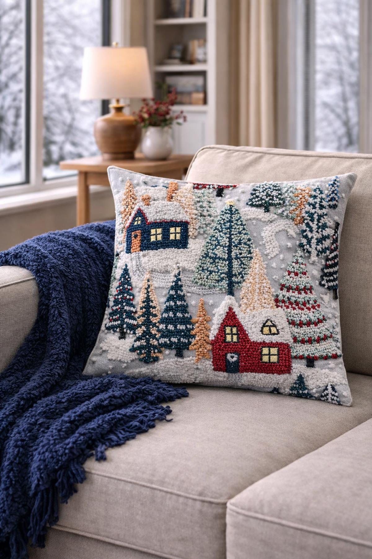 Arancione Co. Çift Tarafı Baskılı Kırlent Kılıfı 6AOD16