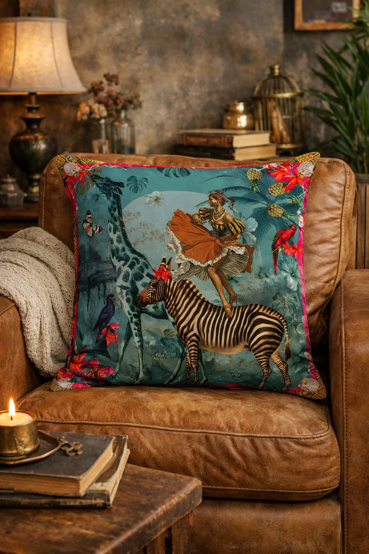 Arancione Co. Çift Tarafı Baskılı Kırlent Kılıfı 6AOD42