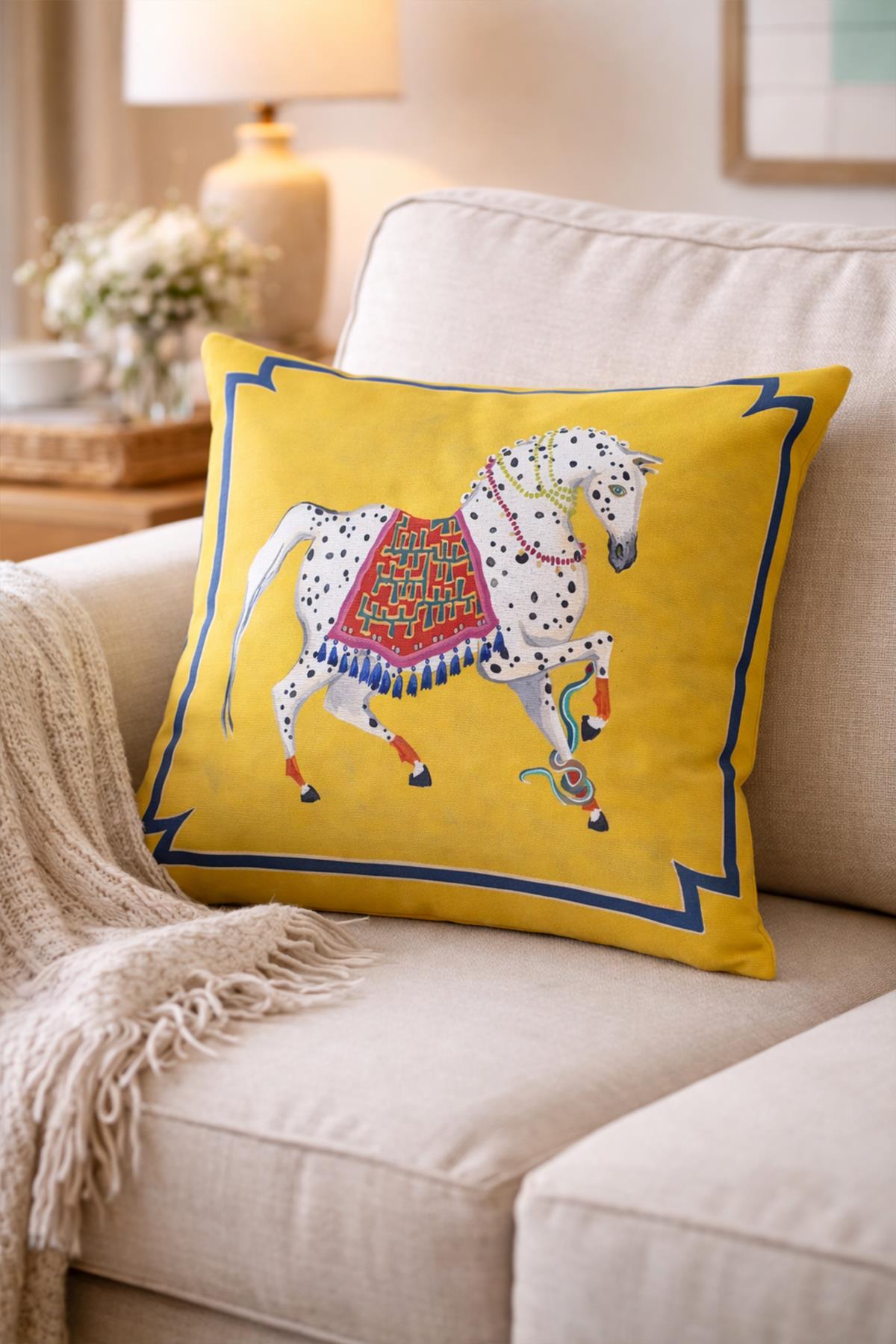 Arancione Co. Çift Tarafı Baskılı Kırlent Kılıfı 6AOD1