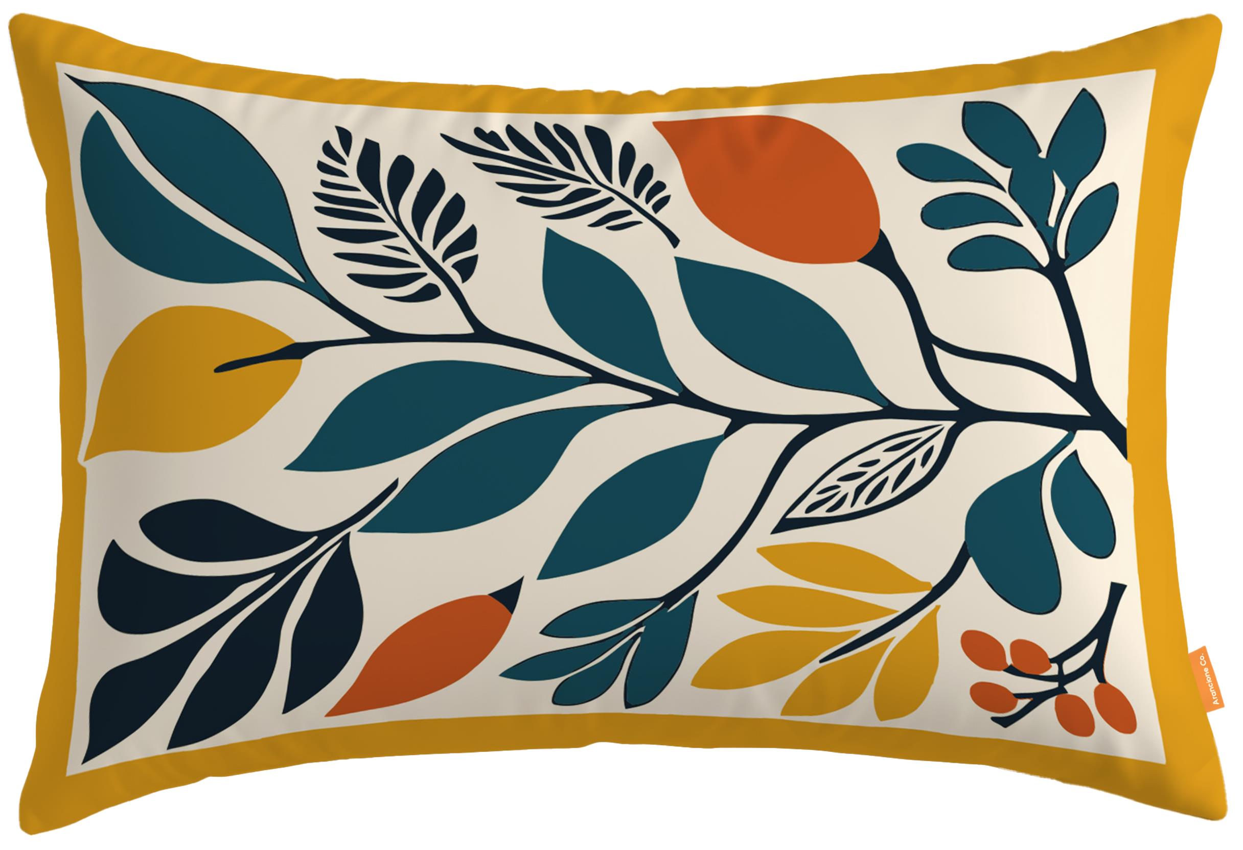 Arancione Co. Çiçek Dikdörtgen Kırlent Kılıf Ds9