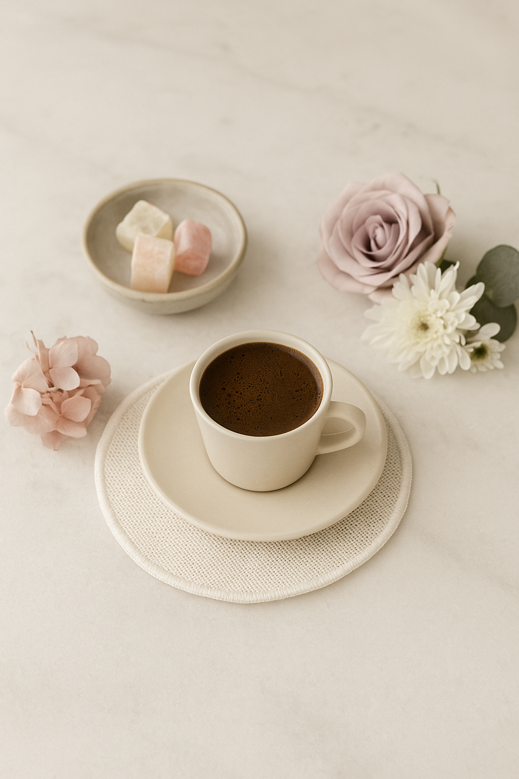 Arancione Co. Beyaz Detaylı Yuvarlak 6'lı Kokteyl Peçete