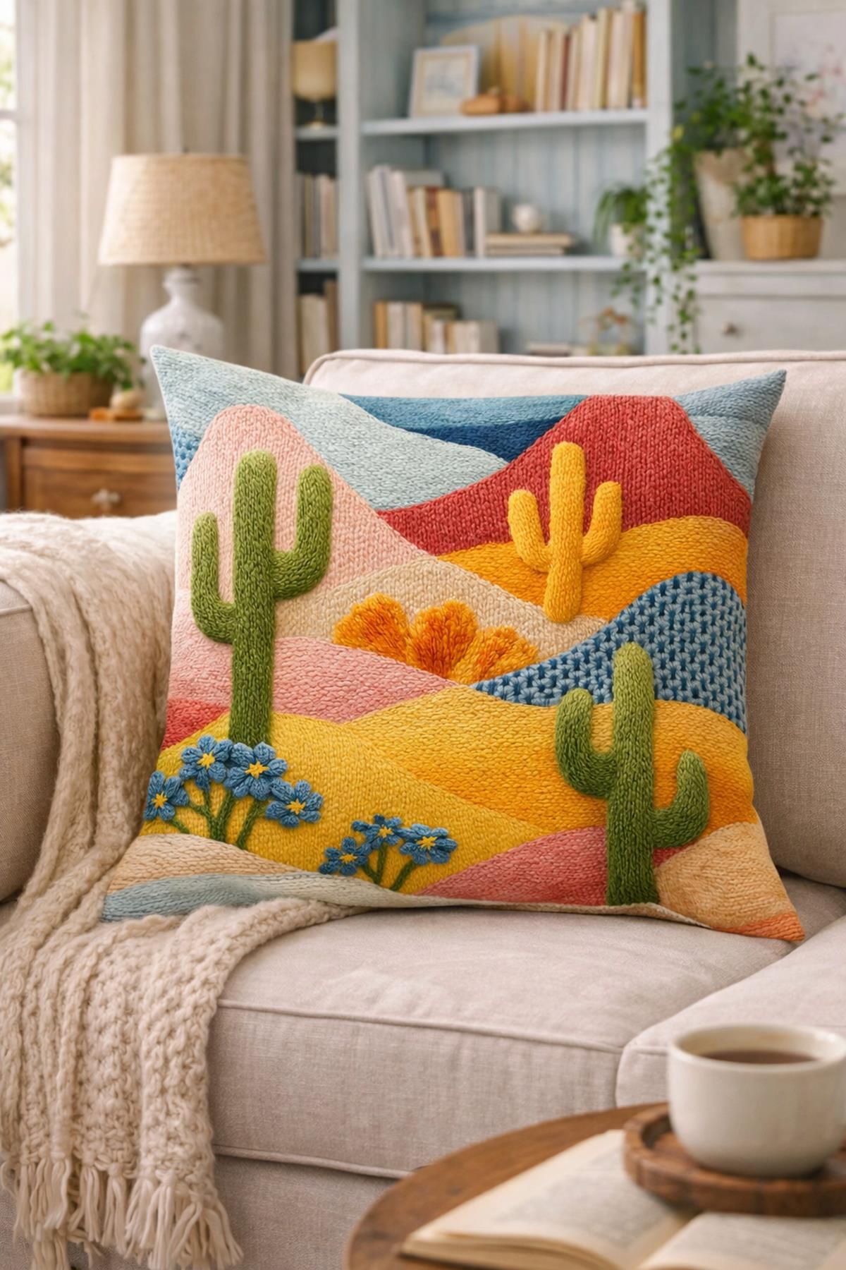 Arancione Co. Çift Tarafı Baskılı Kırlent Kılıfı 6AOD30