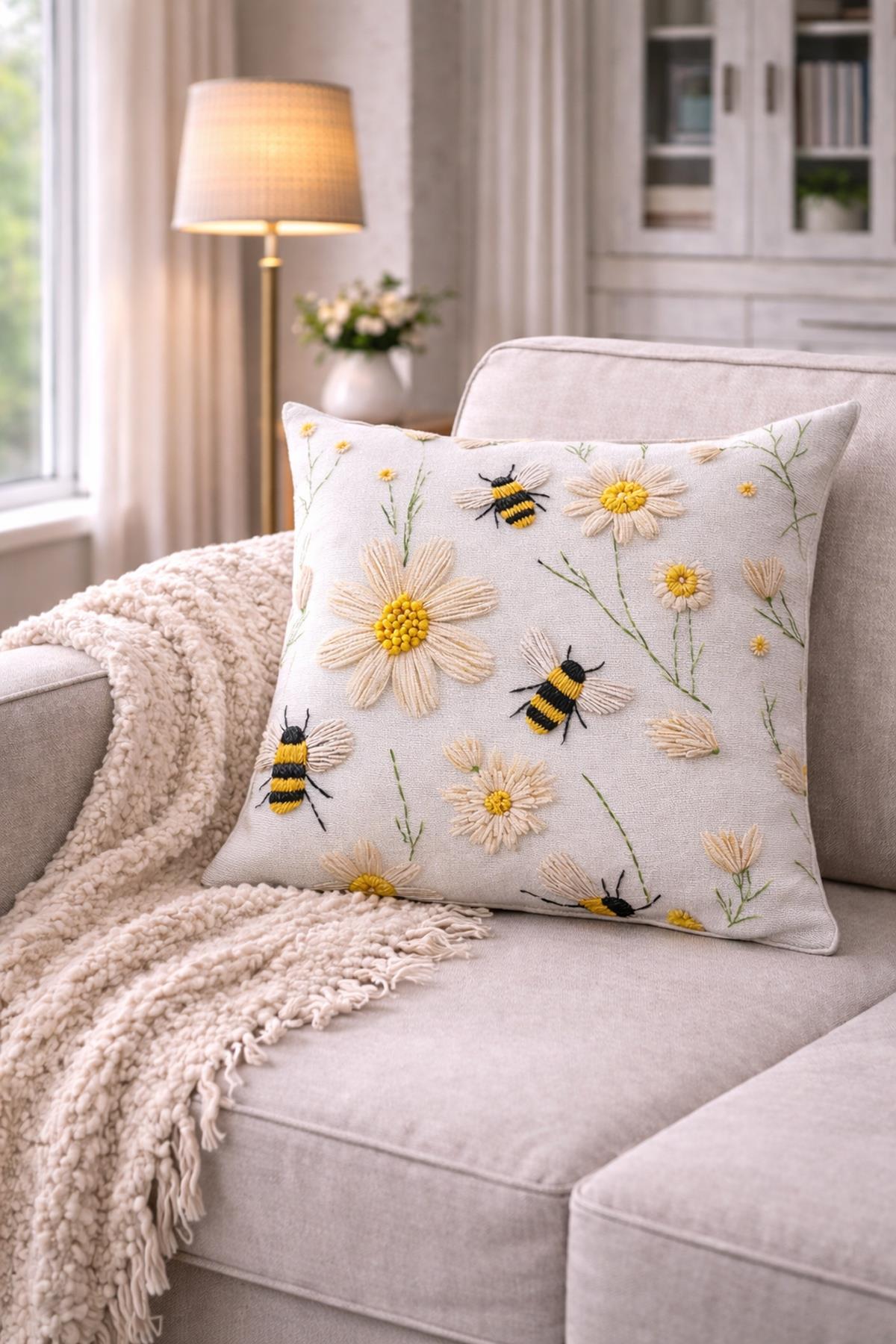 Arancione Co. Çift Tarafı Baskılı Kırlent Kılıfı 6AOD21