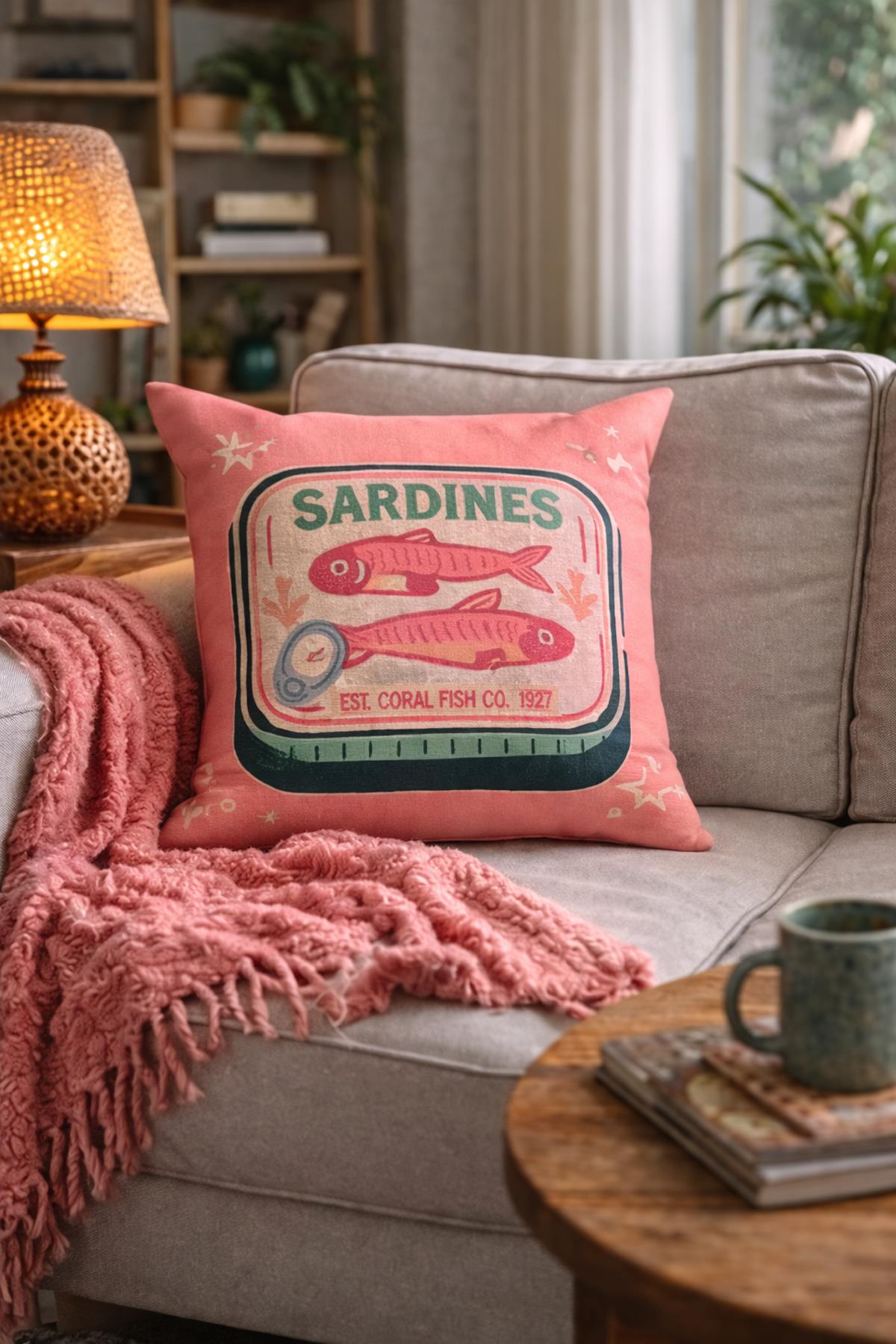 Arancione Co. Çift Tarafı Baskılı Kırlent Kılıfı 6AOD35