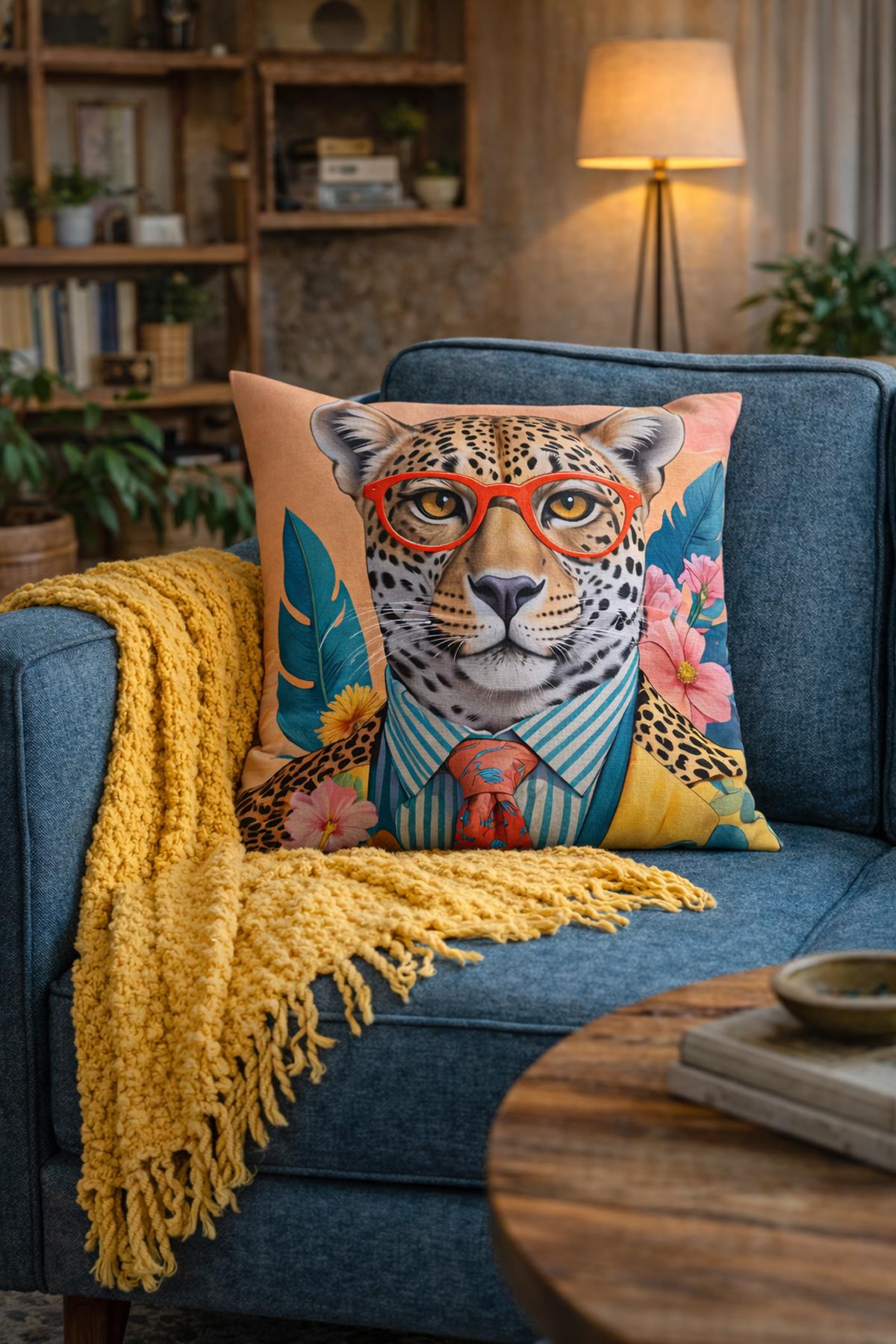 Arancione Co. Çift Tarafı Baskılı Kırlent Kılıfı 6AOD32