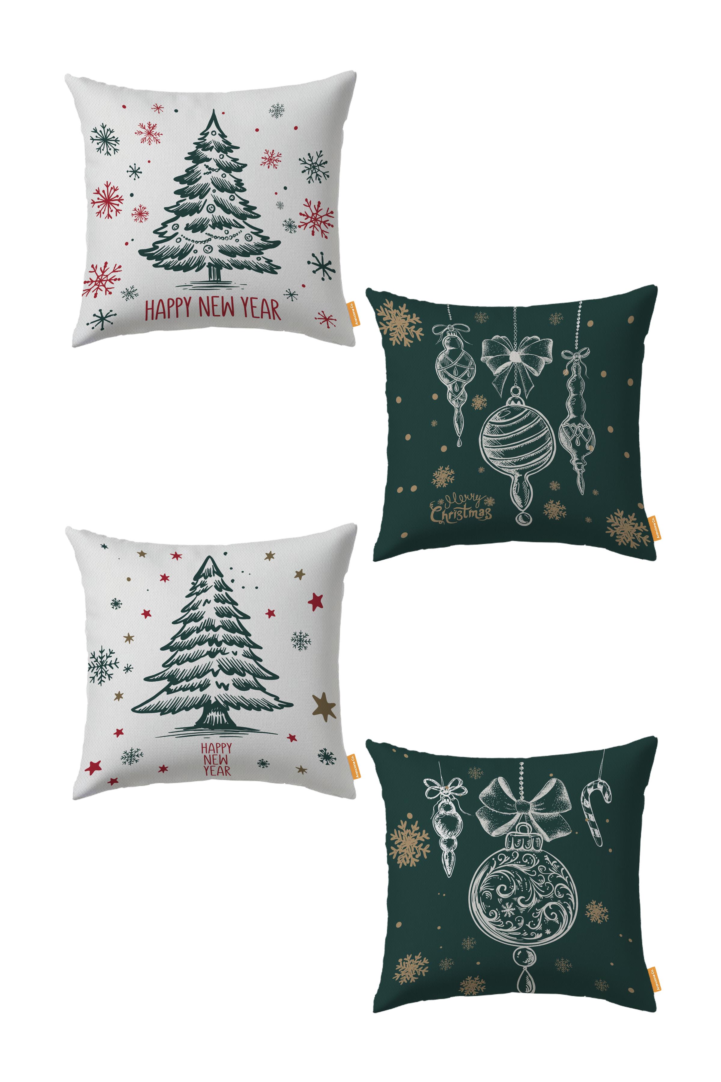 Arancione Co. Yılbaşı 4'lü Kırlent Kılıf Ds6