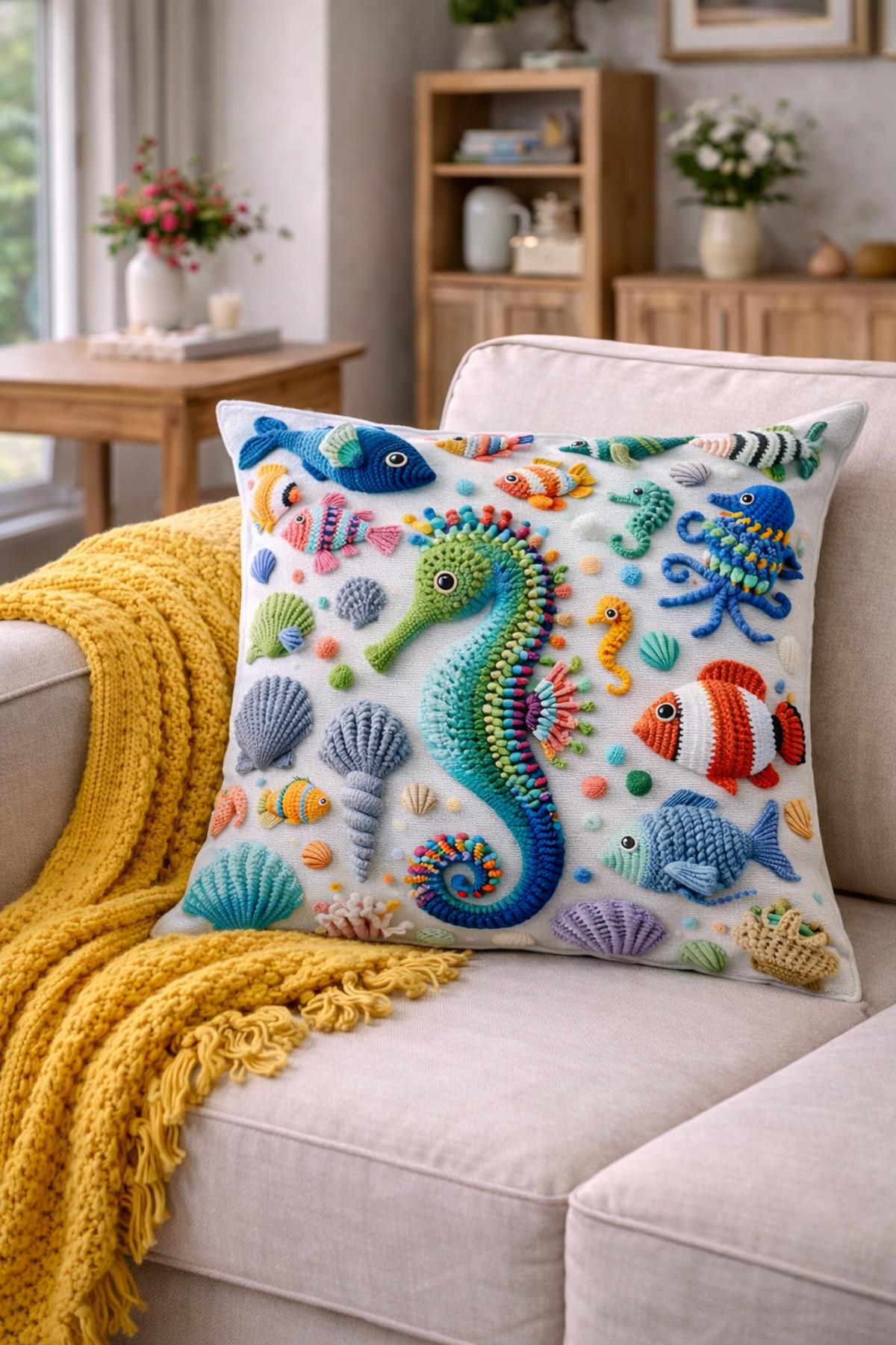 Arancione Co. Çift Tarafı Baskılı Kırlent Kılıfı 6AOD19