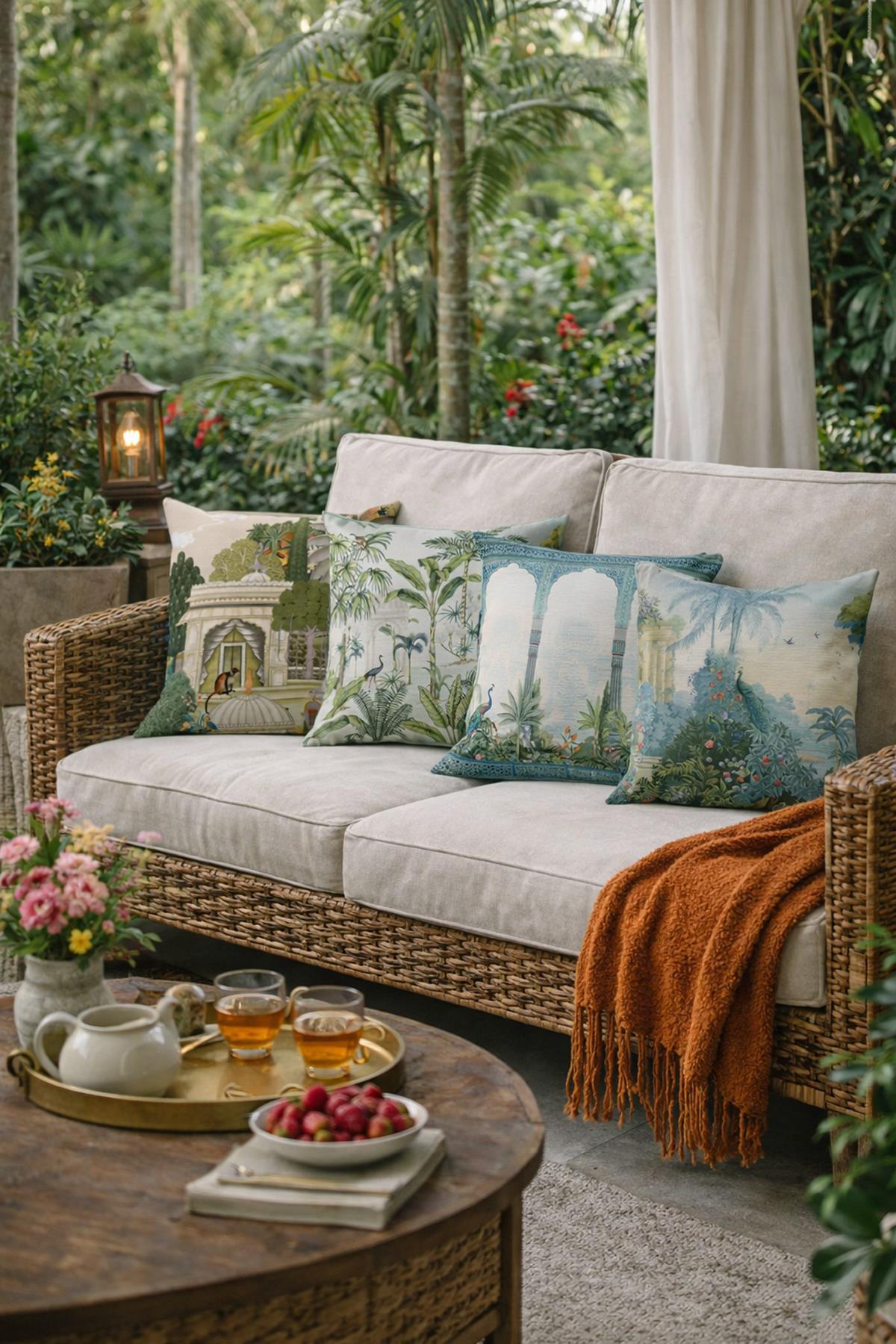 Arancione Co. Çift Tarafı Baskılı 4’lü Kırlent Kılıfı 6AOD12