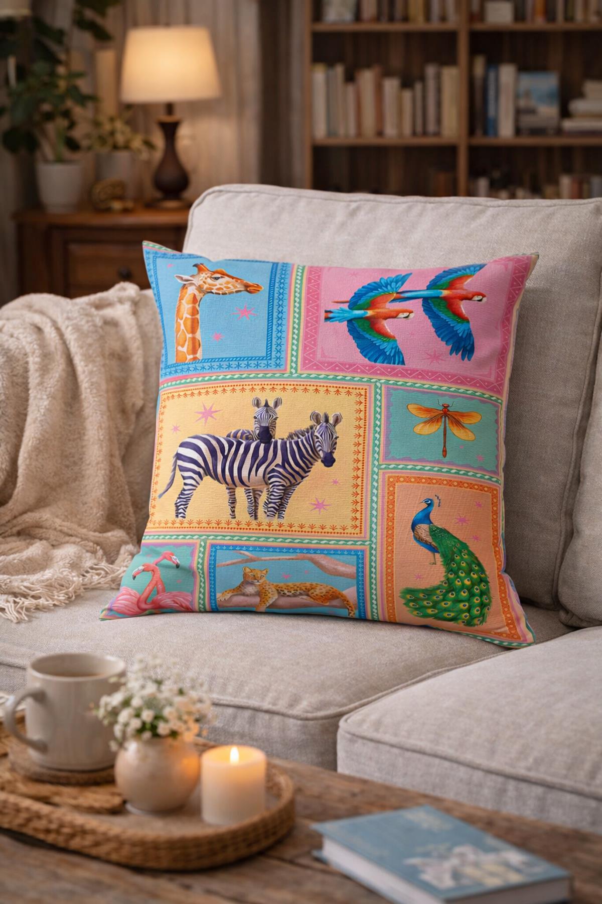 Arancione Co. Çift Tarafı Baskılı Kırlent Kılıfı 6AOD48