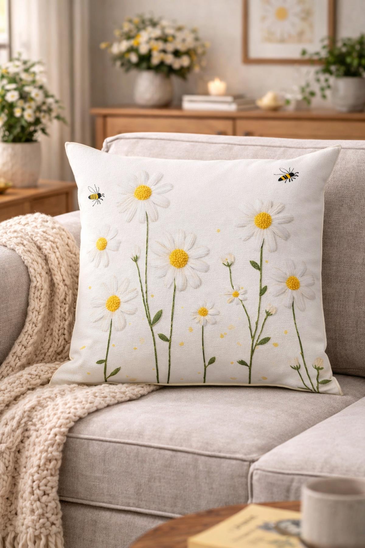 Arancione Co. Çift Tarafı Baskılı Kırlent Kılıfı 6AOD24