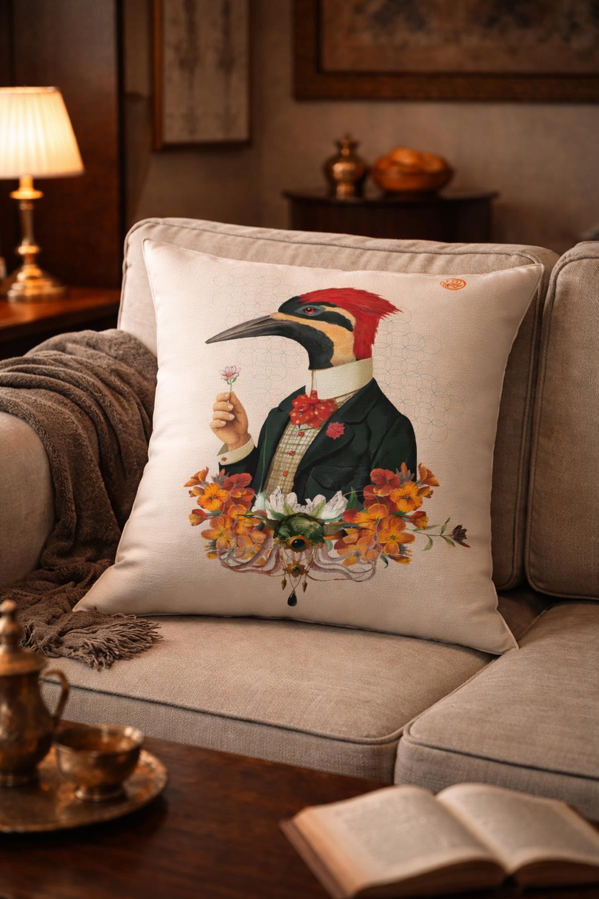 Arancione Co. Çift Tarafı Baskılı Kırlent Kılıfı 6AOD43