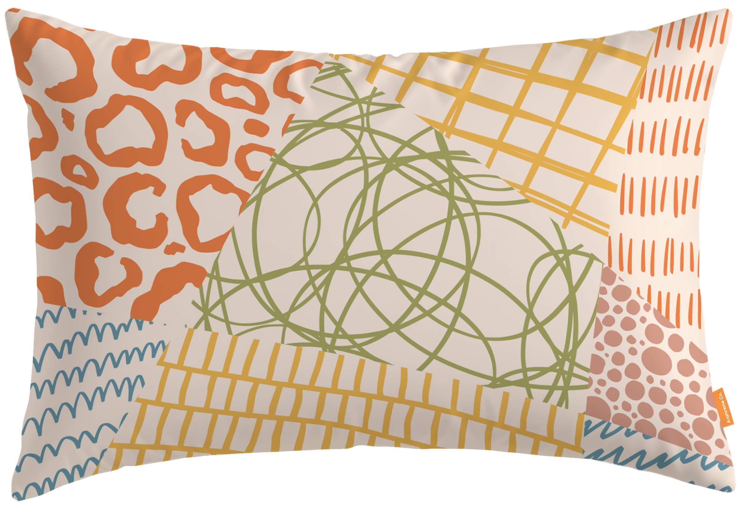 Arancione Co. Etnik Dikdörtgen Kırlent Kılıf Ds4