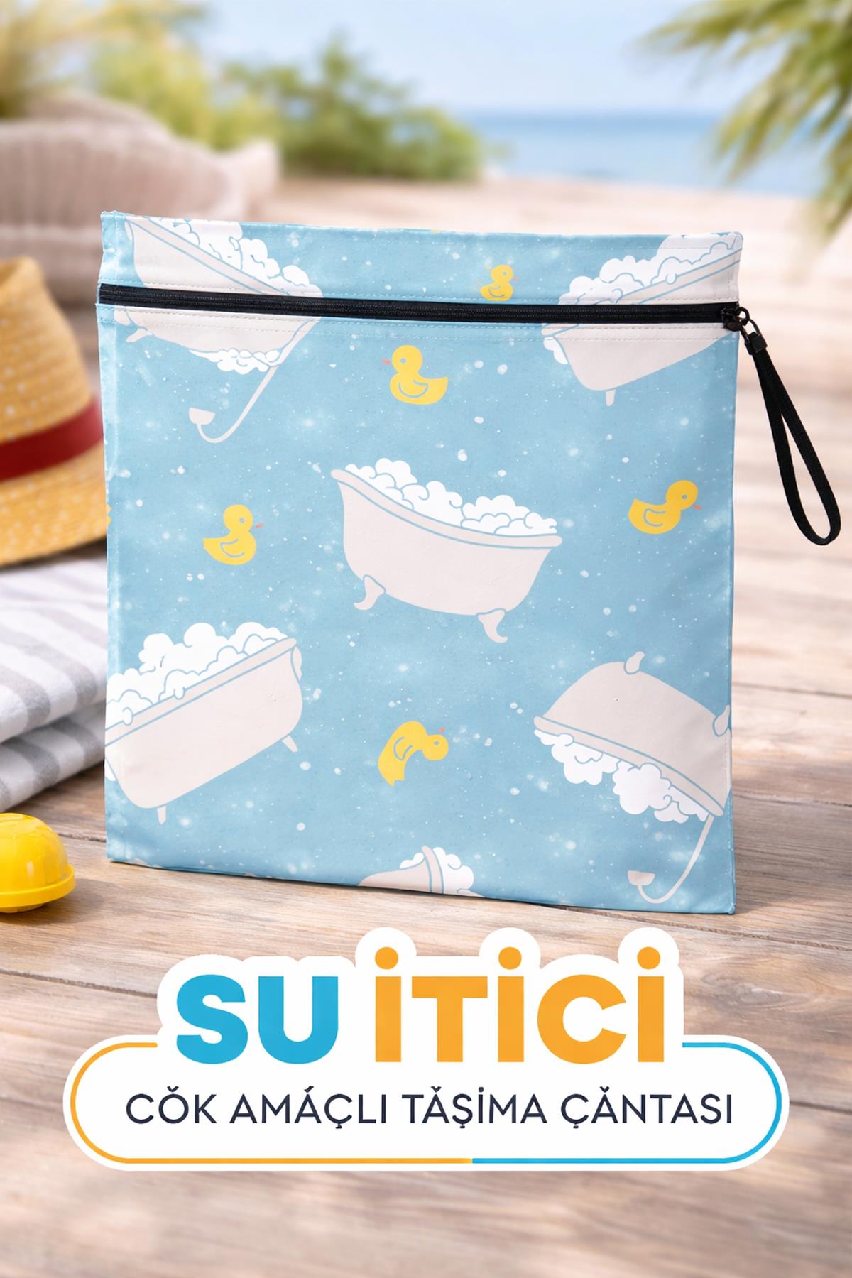 Arancione Co Aqua Tote Su Geçirmez Islak Mayo Çantası, Torbası 35x25 Cm