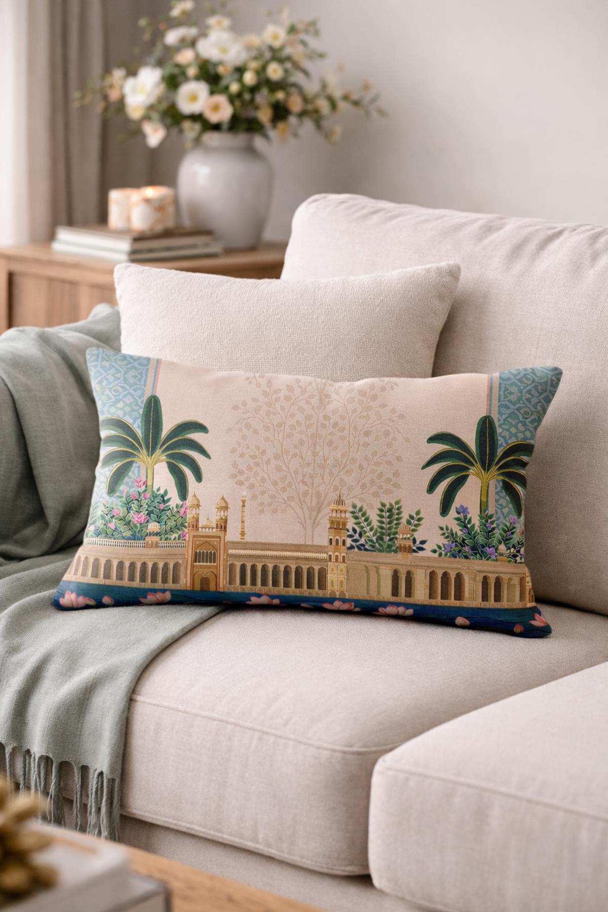 Arancione Co. Çift Tarafı Baskılı Dikdörtgen Kırlent Kılıfı 6AOD10