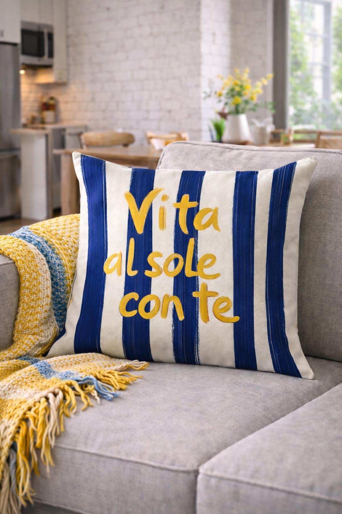 Arancione Co. Çift Tarafı Baskılı Kırlent Kılıfı 6AOD9