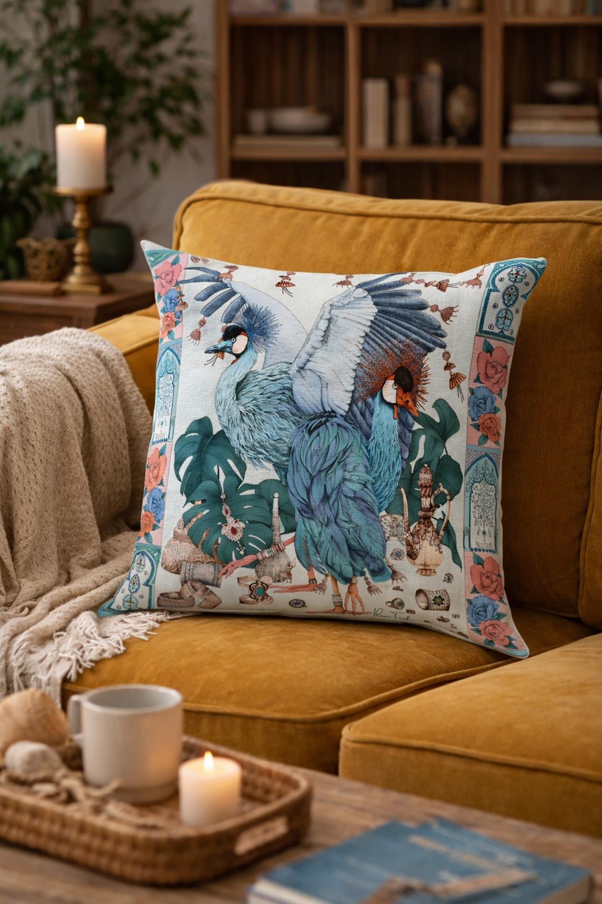 Arancione Co. Çift Tarafı Baskılı Kırlent Kılıfı 6AOD40