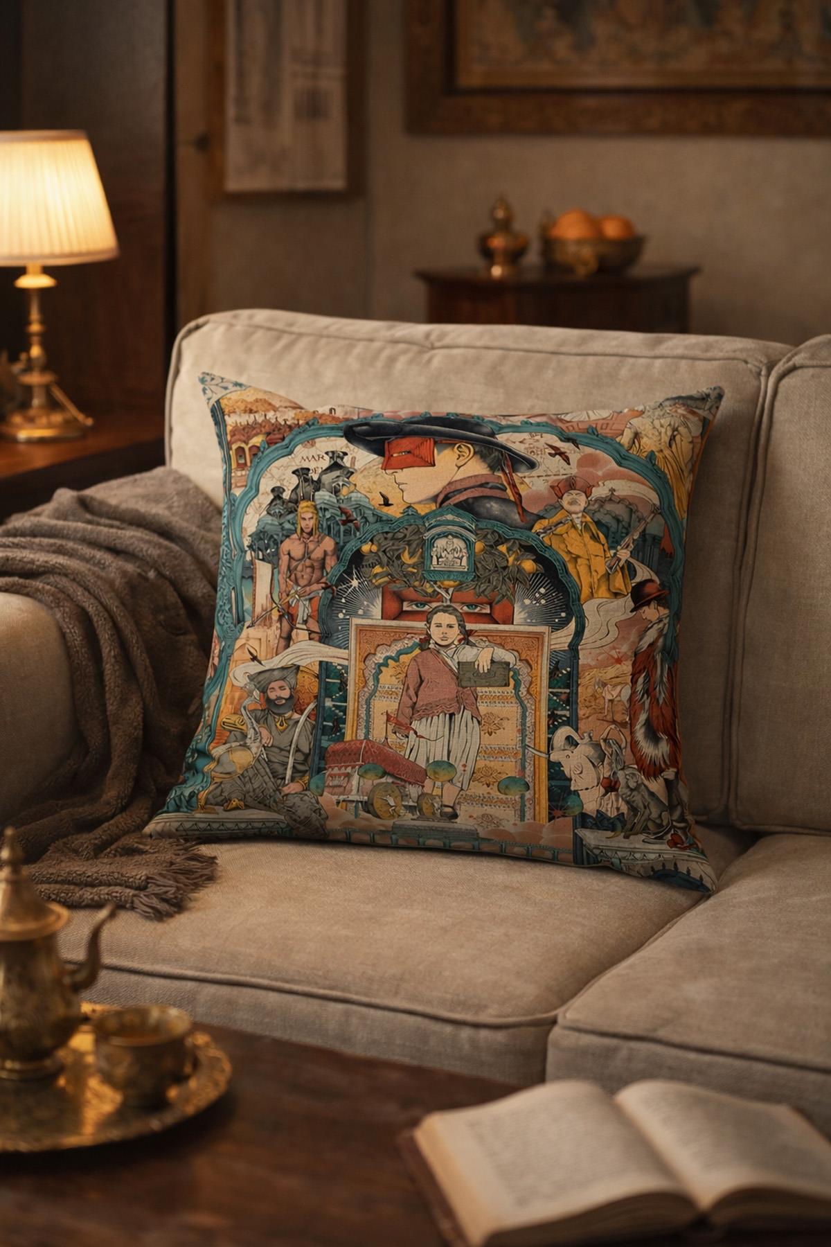 Arancione Co. Çift Tarafı Baskılı Kırlent Kılıfı 6AOD36