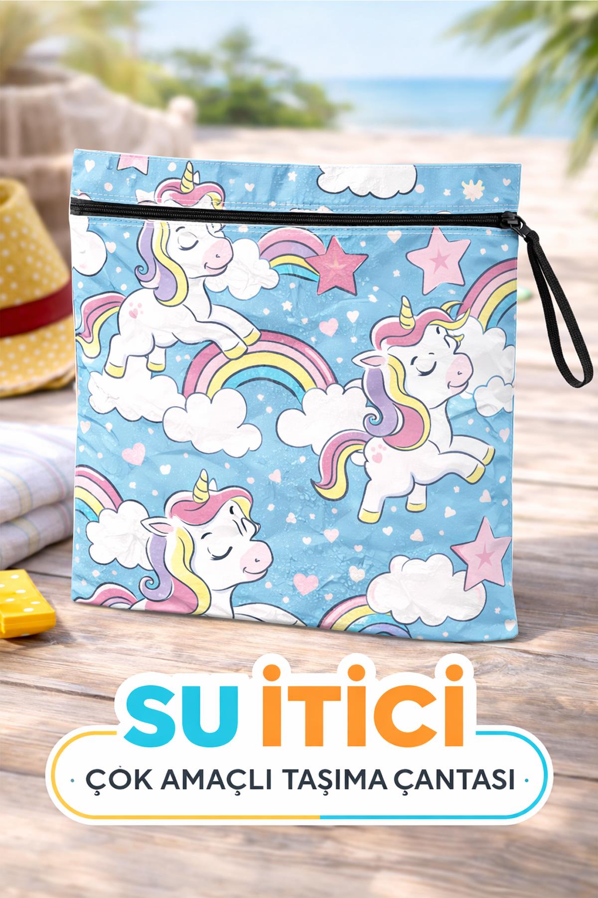Arancione Co Rainbow Su Geçirmez Islak Mayo Çantası, Torbası 35x25 Cm