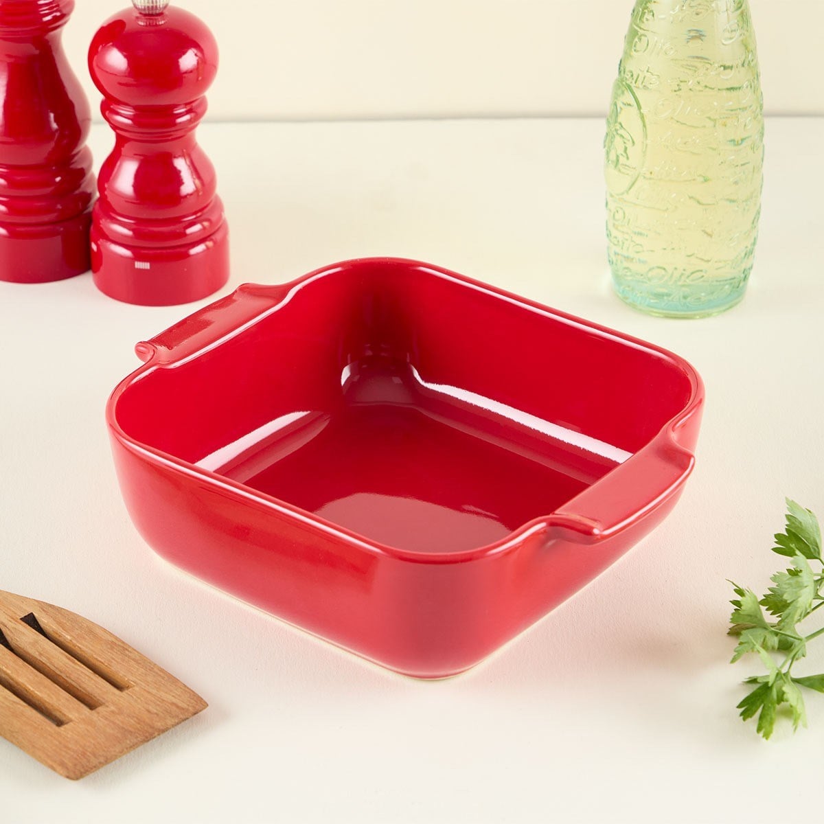 Aryıldız Elissa Kare Fırın Kabı Kırmızı 21 Cm - 153AR303115