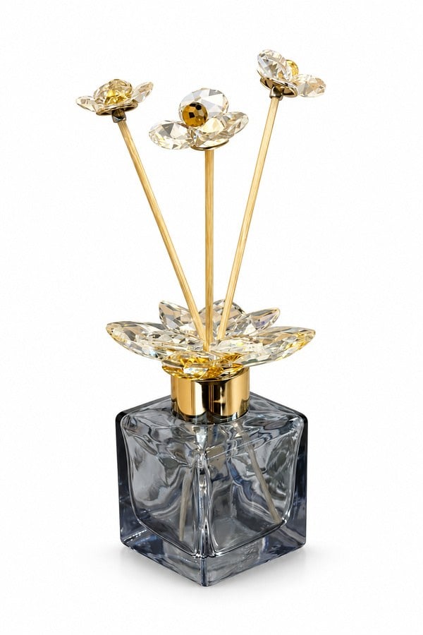 Beliz Home Altın Ayaklı Koku Şişesi Füme - BD-3680-FUM