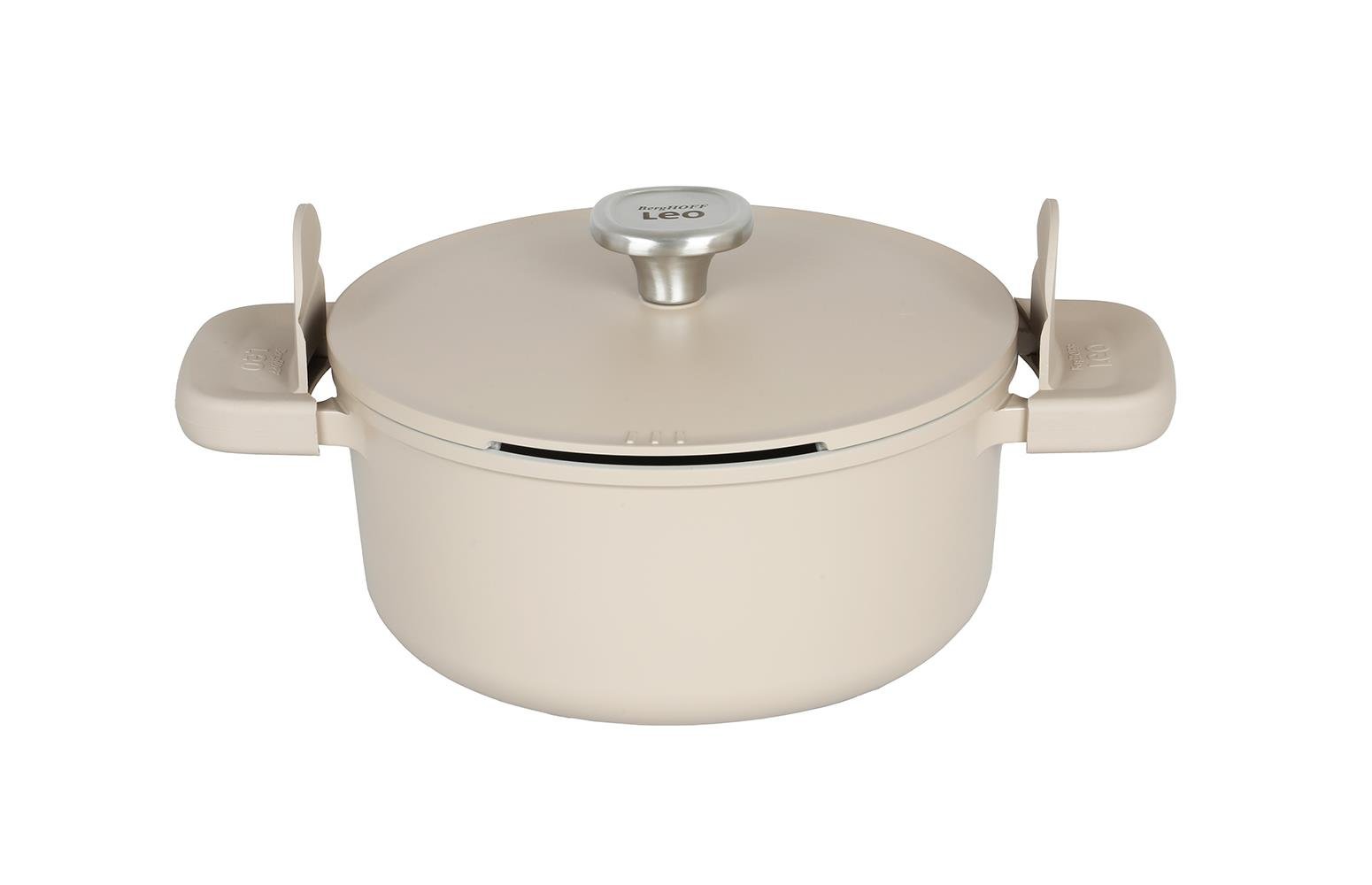 Berghoff Leo Phantom Kapaklı Yapışmaz Tencere 24 Cm Latte