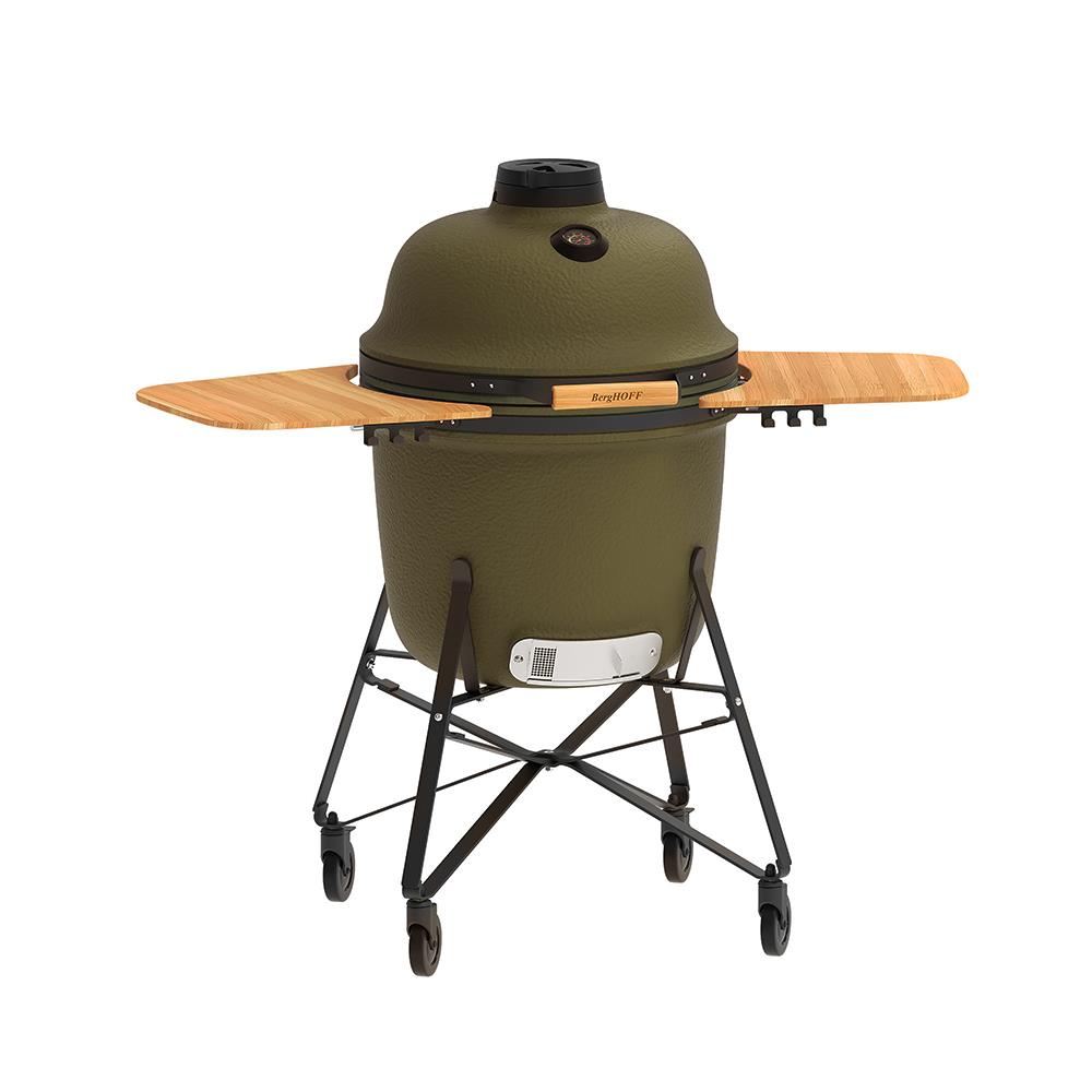 Berghoff Ron Mat Haki Yeşil Büyük Seramik Barbekü ve Fırın 58 cm