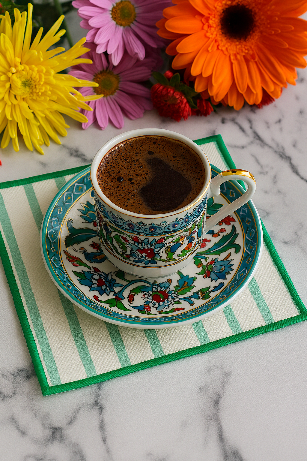 Evdek 2’li Dijital Baskılı Nakış Detaylı Kokteyl Peçete Ds12