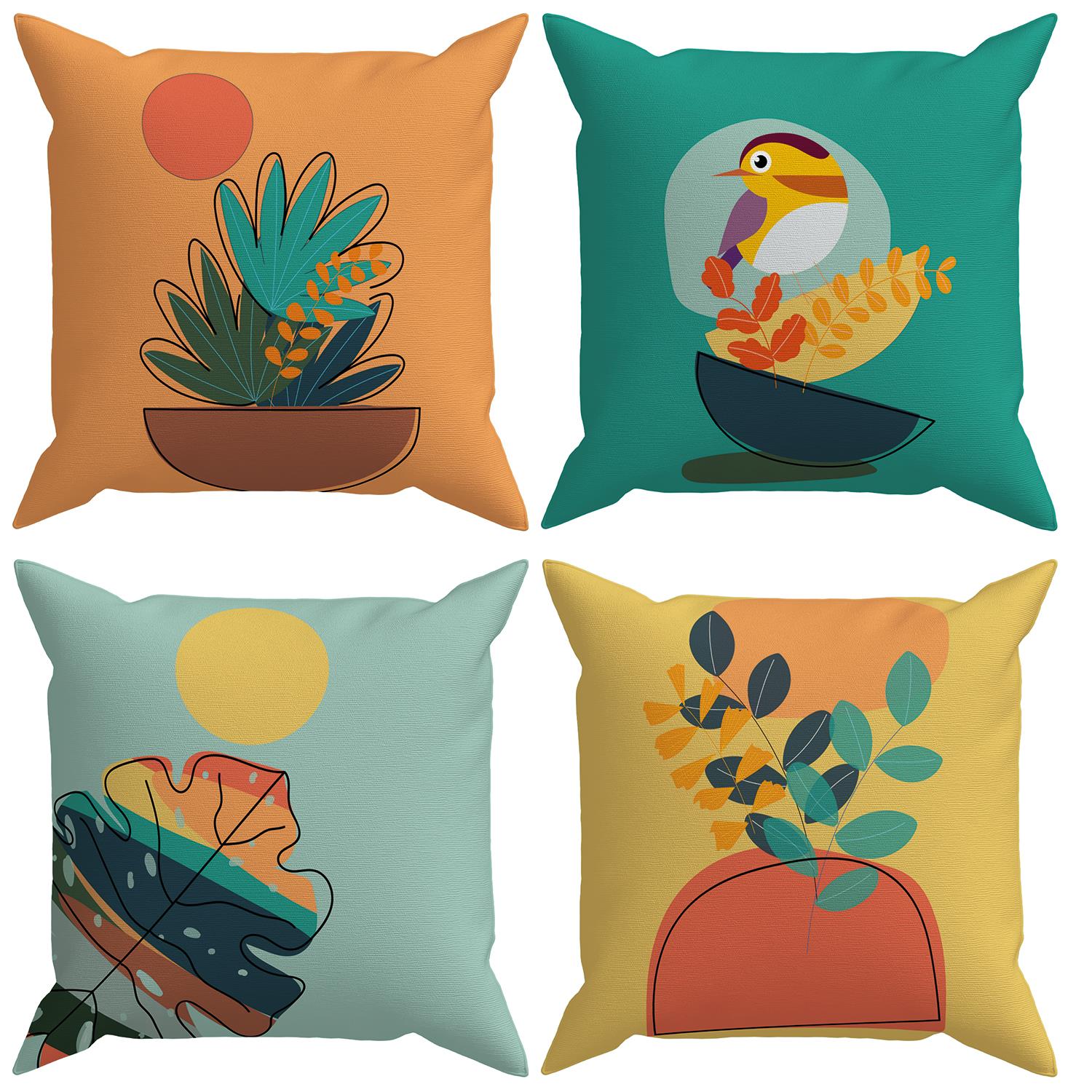 Evdek 4’lü Kırlent Kılıfı KL2