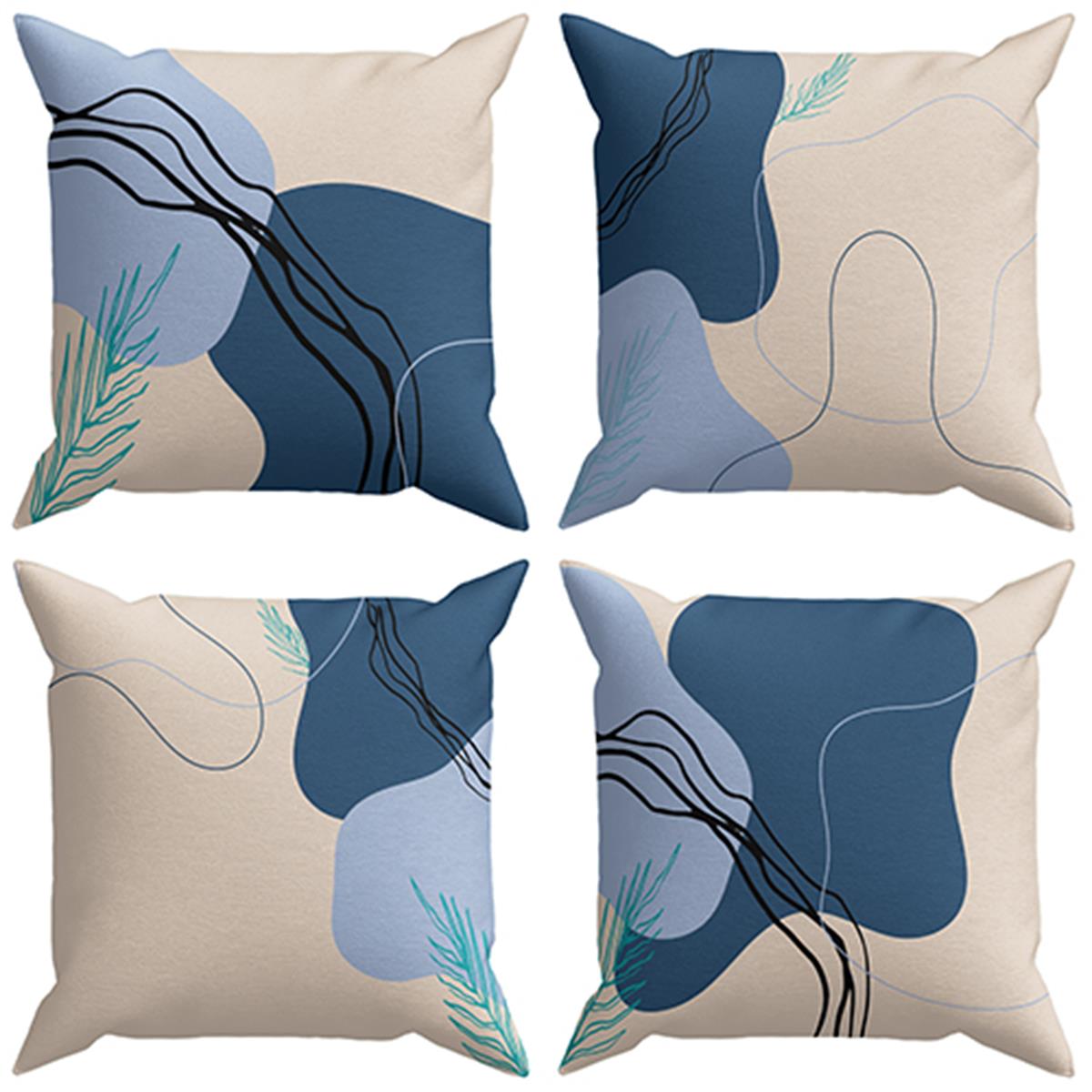 Evdek Abstract 4’lü Kırlent Kılıfı Ds61 45x45 Cm