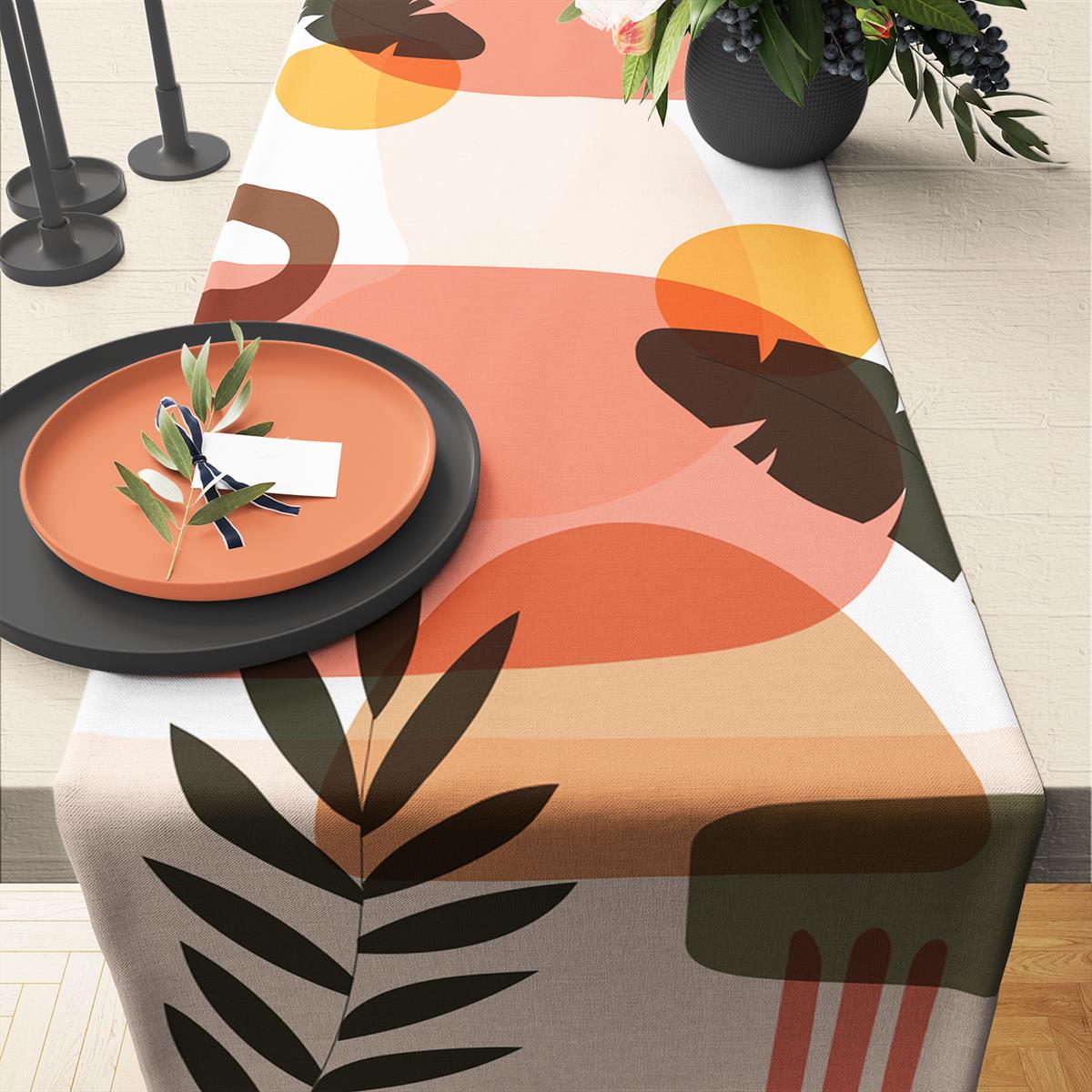 Evdek Abstract Runner Ds35 40x140 Cm