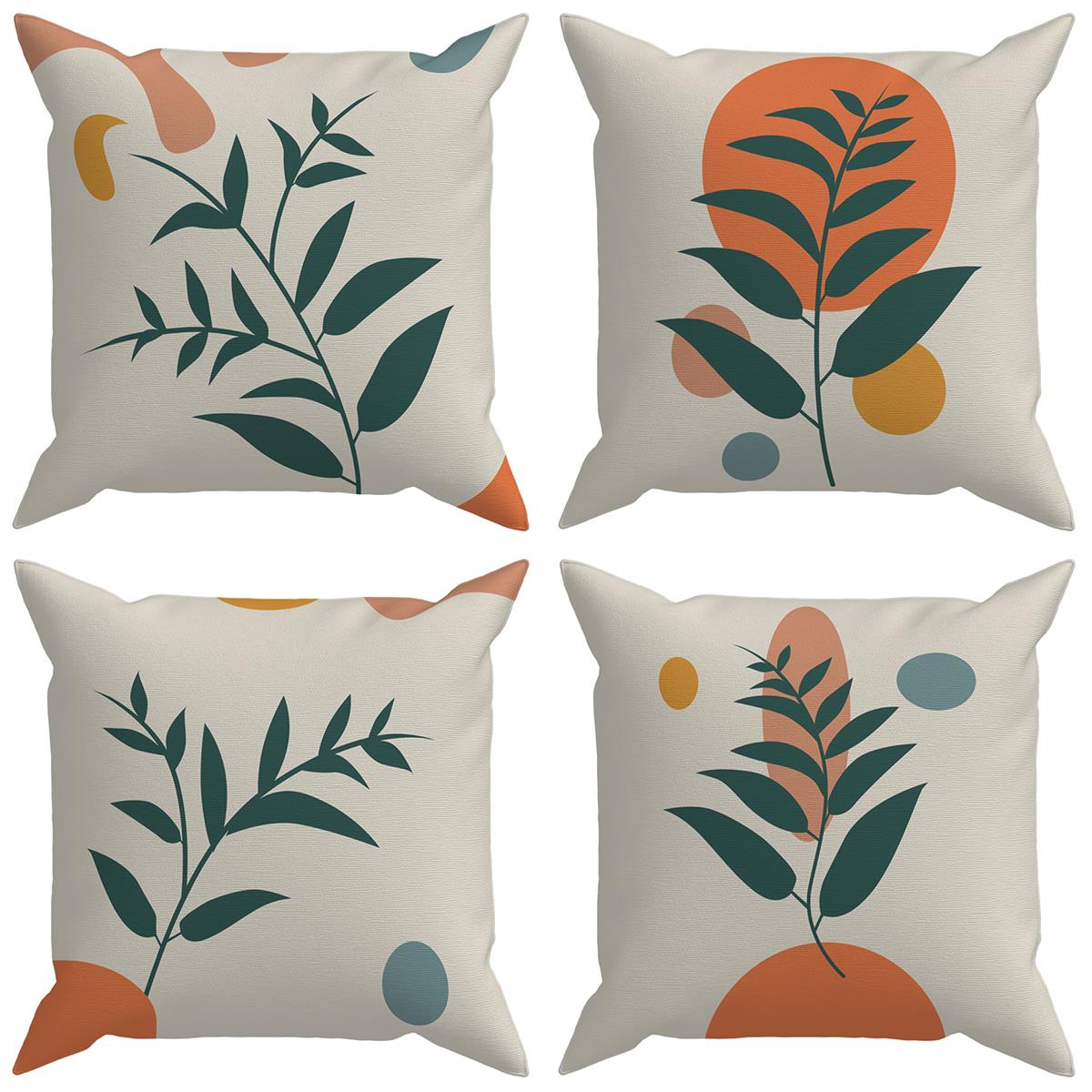 Evdek Botanical 4'lü Kırlent Kılıf Ds19 45x45 Cm