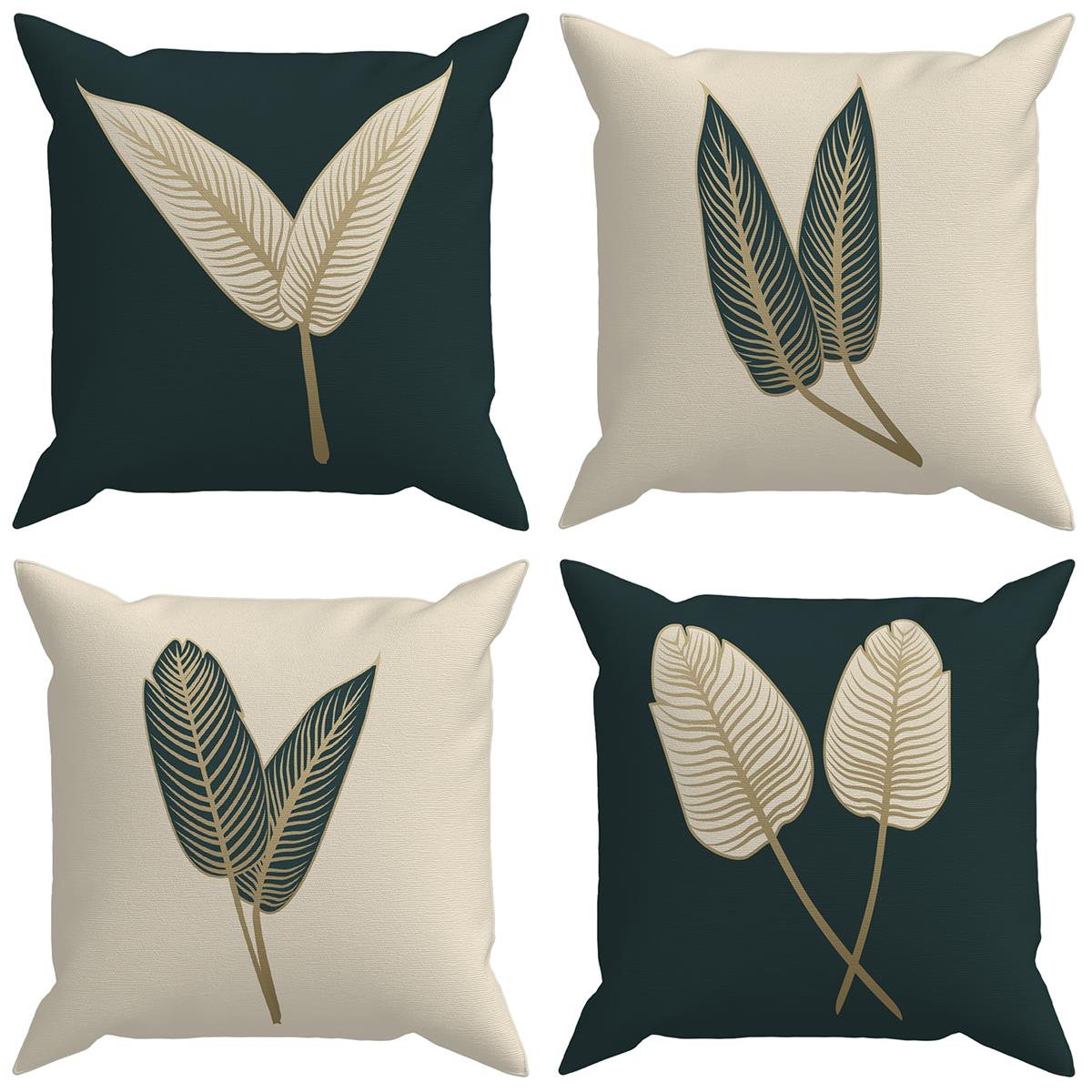 Evdek Botanical 4'lü Kırlent Kılıf Ds25 45x45 Cm