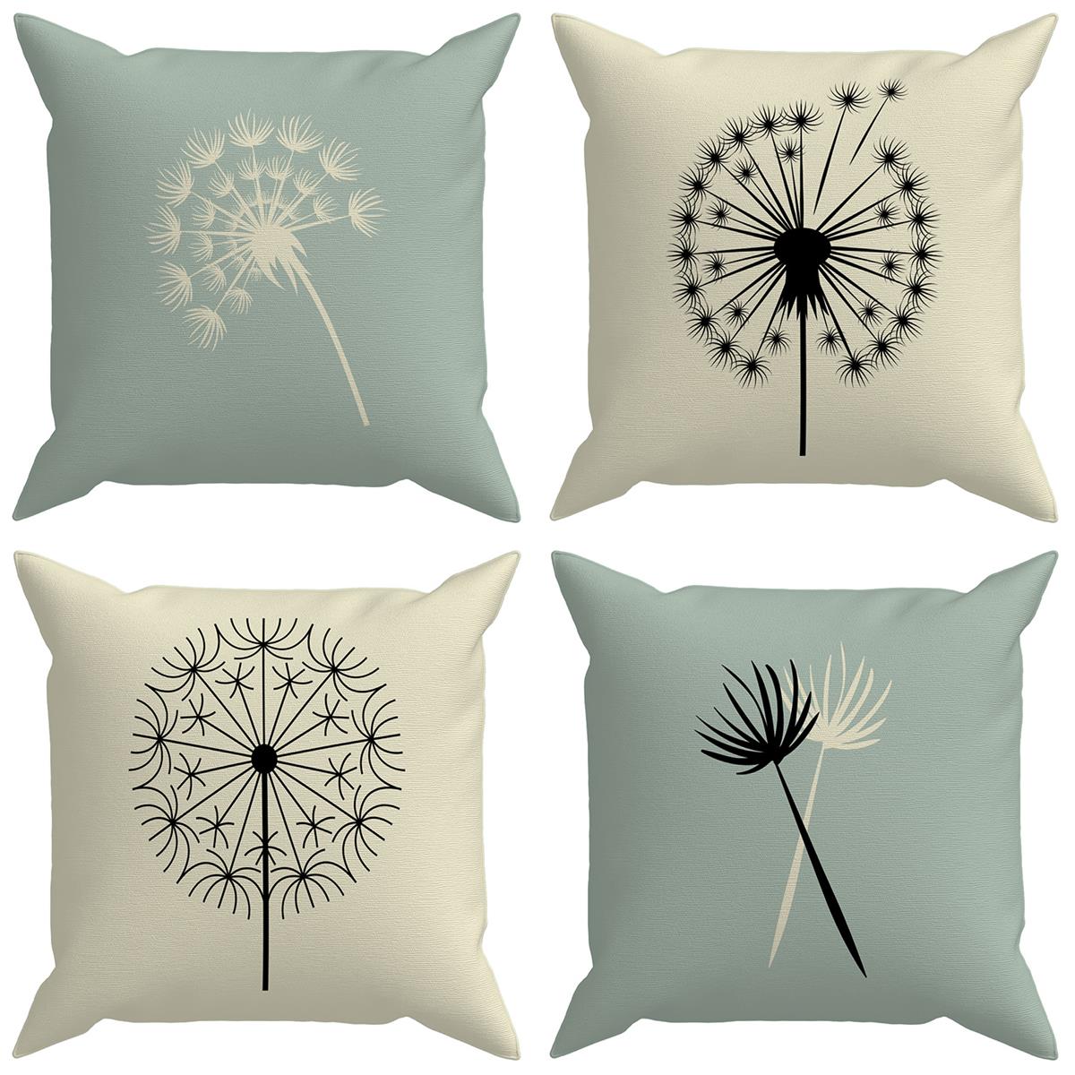 Evdek Botanical 4'lü Kırlent Kılıf Ds34 45x45 Cm