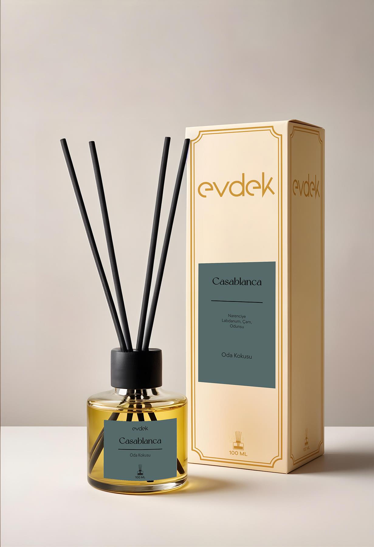 Evdek Casablanca Bambu Çubuklu Ortam Kokusu 100 Ml