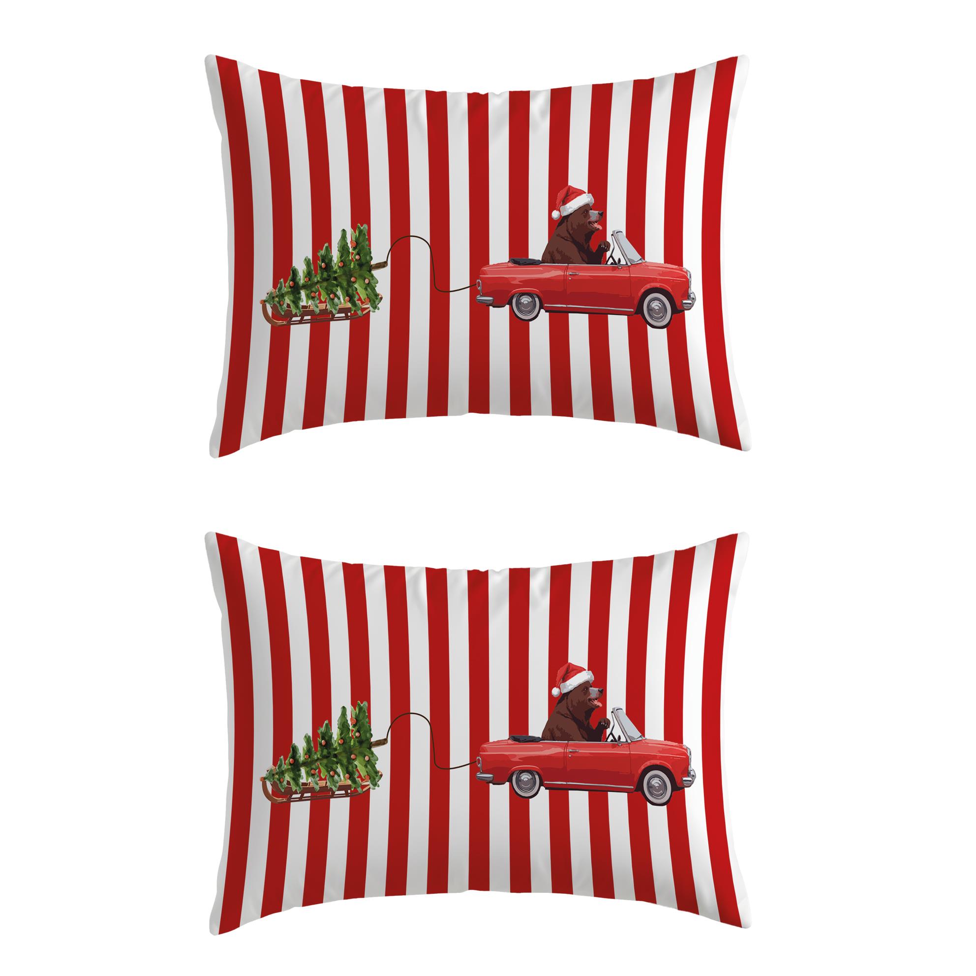 Evdek Christmas Çift Taraflı Dikdörtgen Kılıfı Ds7