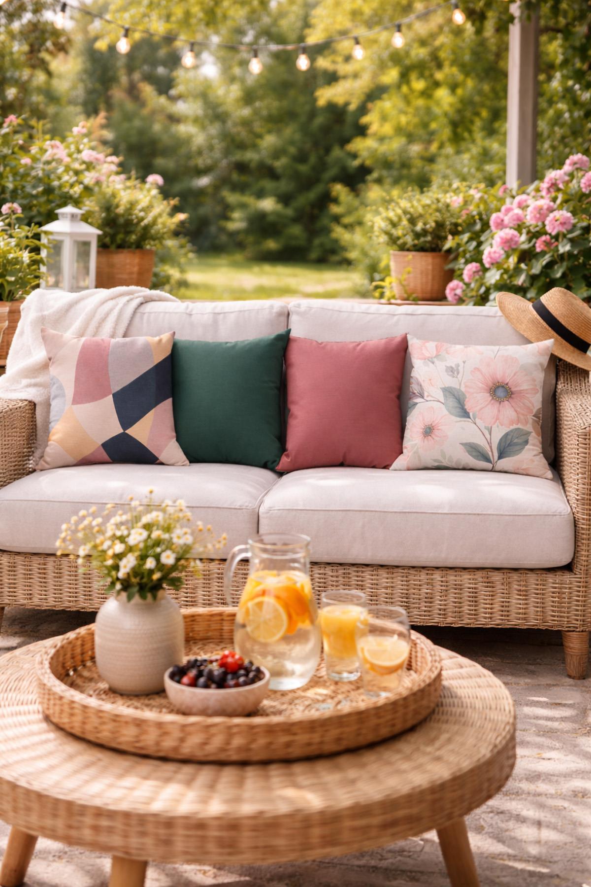 Evdek Çift Tarafı Baskılı 4’lü Kırlent Kılıfı 6EOD6