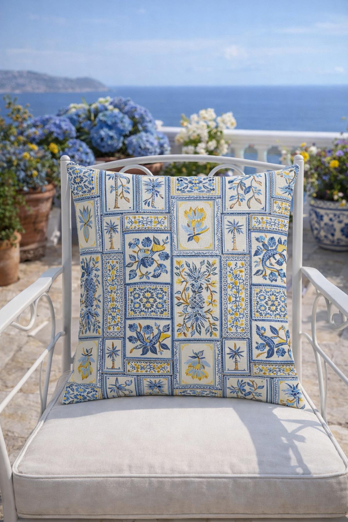 Evdek Çift Tarafı Baskılı Kırlent Kılıfı 6EOD18