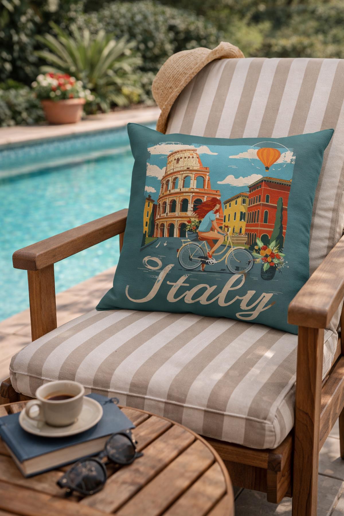 Evdek Çift Tarafı Baskılı Kırlent Kılıfı 6EOD5