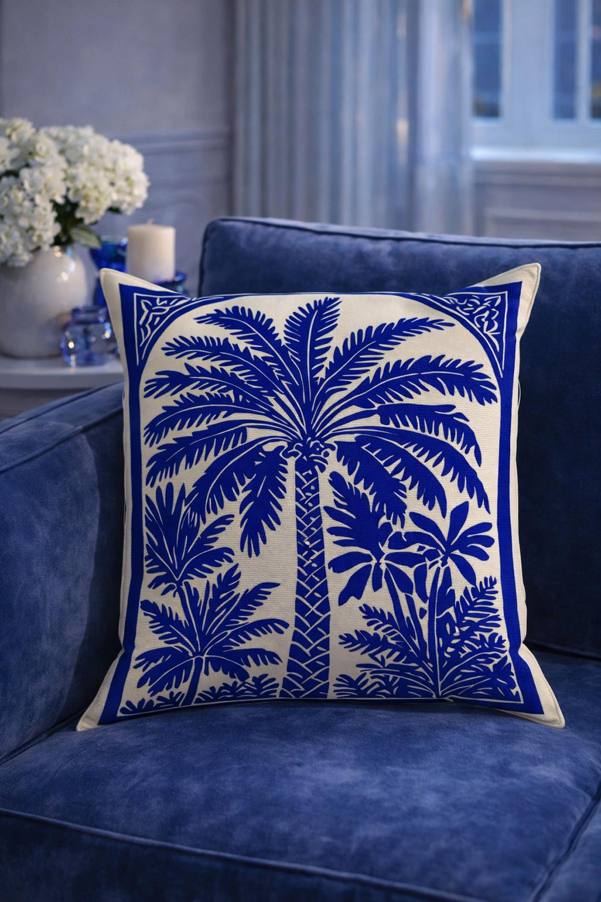 Evdek Çift Tarafı Baskılı Kırlent Kılıfı 6EOD20