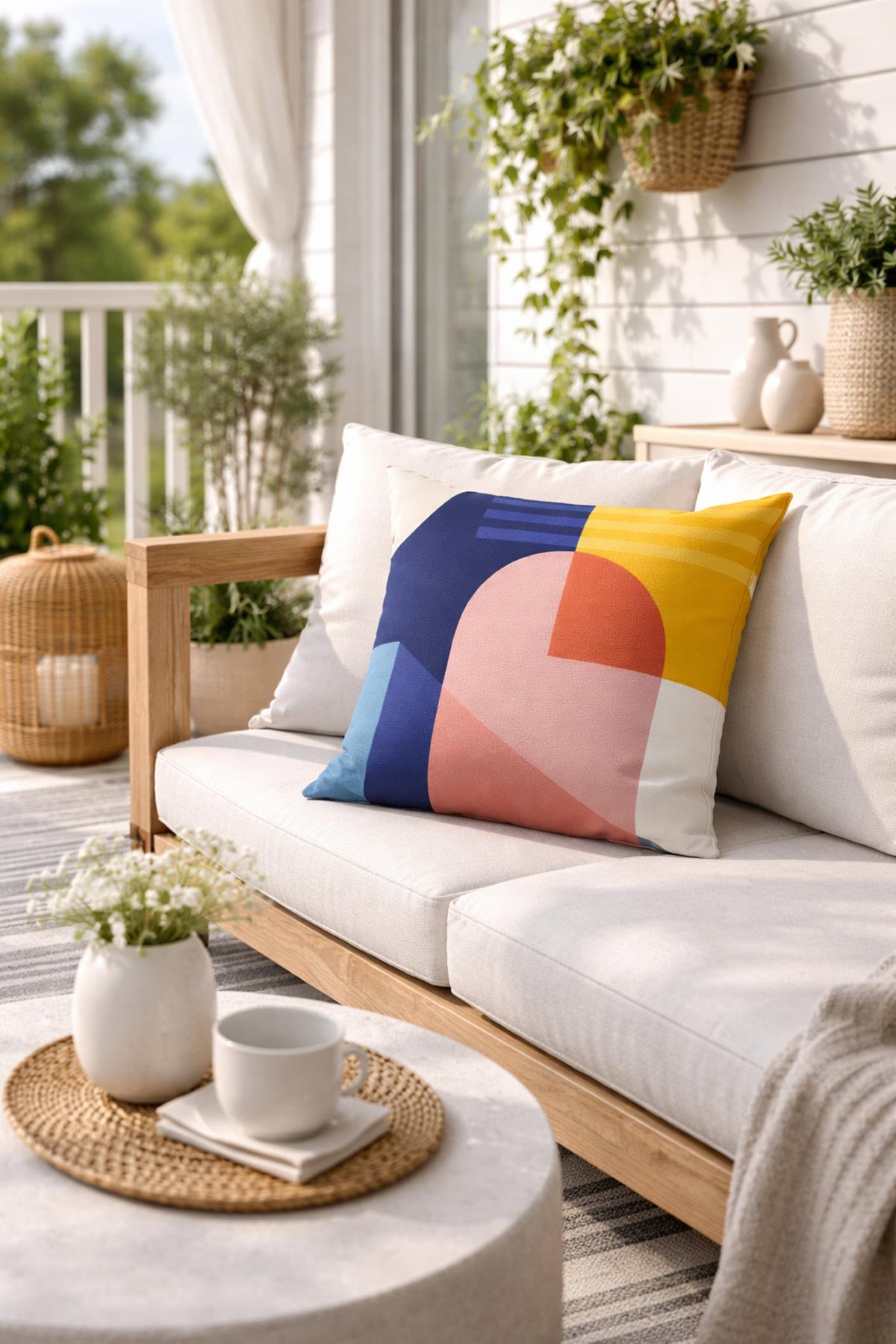 Evdek Çift Tarafı Baskılı Kırlent Kılıfı 6EOD31