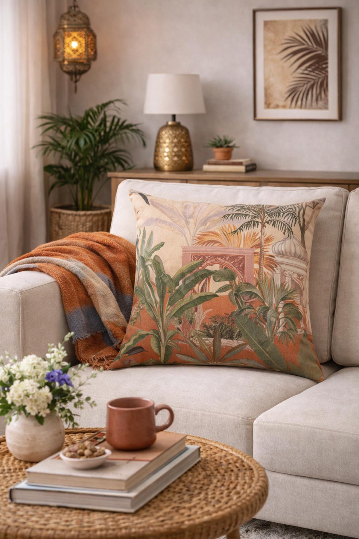 Evdek Çift Tarafı Baskılı Kırlent Kılıfı 6EBD45